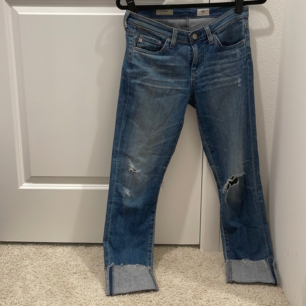 Adriano Goldschmied The Stevie Cuff Slim Straight Cuffed Size 27
